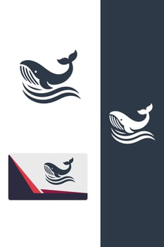 The Mighty Whale Logo vector