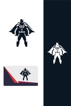 Thunderstrike Defender super hero logo vector