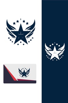 Nebula Wing Star Logo vector
