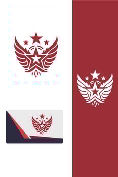 Interstellar Rise Star Wings Logo vector