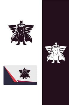 Solar Flare super hero logo vector