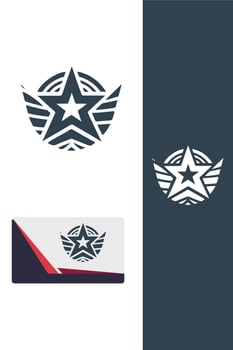 Astral Elevation Star Wings Logo vector