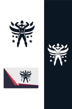 Shadow Blaze super hero logo vector