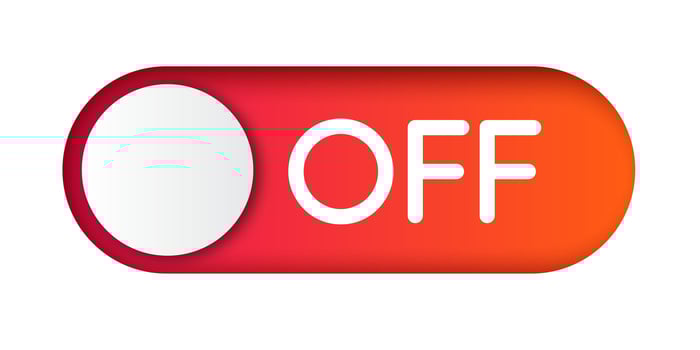 Off switch icon isolated vector