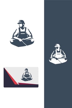 Brush and Bloom painter logo vector