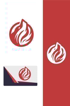 Shado wolf logo vector