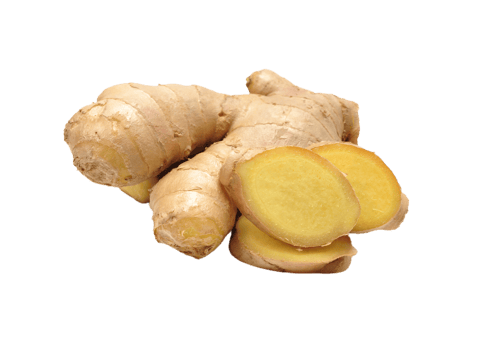Ginger Root Illustration on a Transparent Surface png