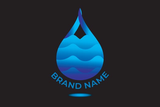 Water drop logo. Water drop icon. Water. vector