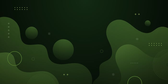 Dark green wave background with simple shape and lines pattern. Simple wave green design. Modern geometric shapes concept. vector