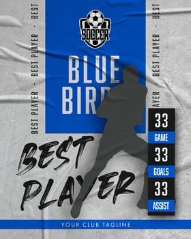 Best Player Social Media Template psd