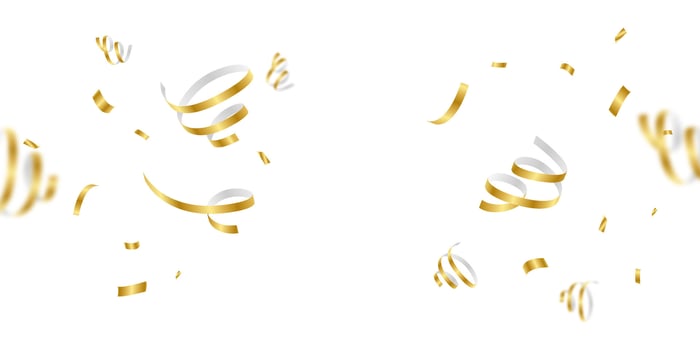 golden confetti background for festival decoration illustration vector