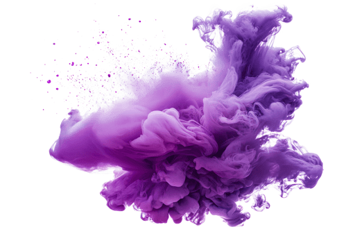 Purple ink splash png