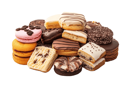 Assorted cookies and pastries png