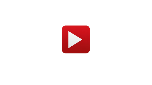 Red square play button icon on transparent background png