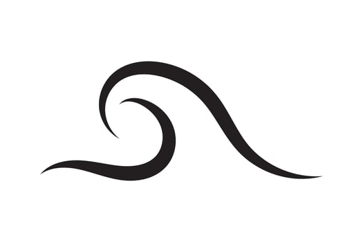 Sea icon wave illustration design. Ocean logo graphic element. Aqua symbol. vector