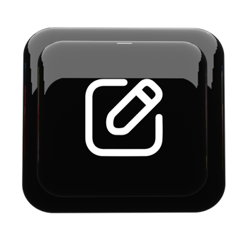Edit icon black and white color png