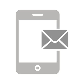 Mobile E-mail Icon Design vector