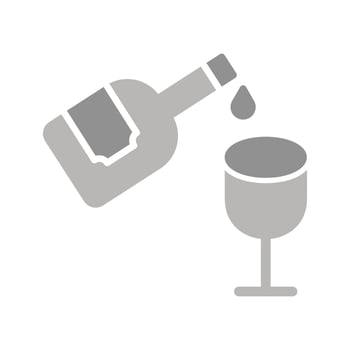 Wine Pouring Icon Design vector