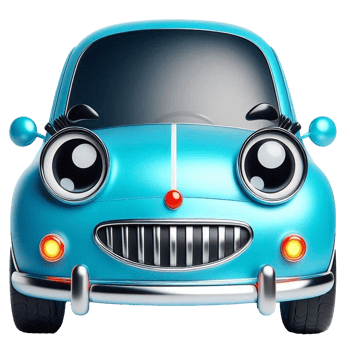 cartoon car with illustration on background png