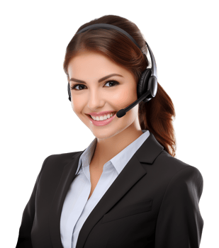 Female Tech Support or Technical Support Isolated on Transparent Background png