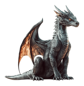 Dragon Isolated on Transparent Background png