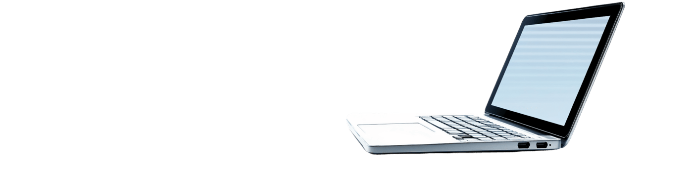 Portable Silver Laptop Device on Transparent Background png