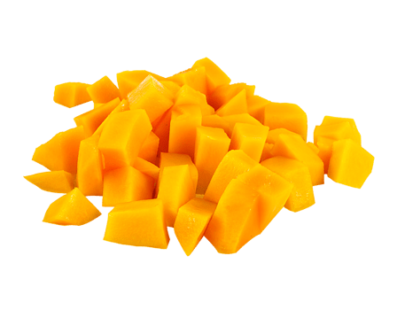Mango slice cube food png