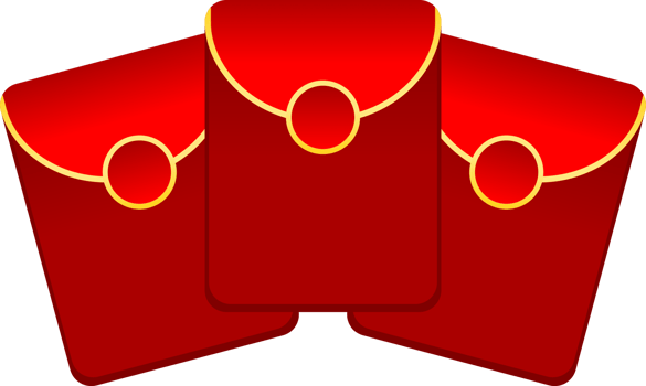 paper pack reward angpao chinese icon png