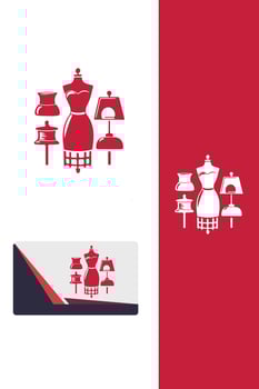 Couture Bliss dress maker logo vector