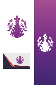 Goddess Gowns Dress Maker Logo vector