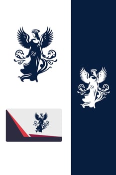 Ananiel angels logo vector