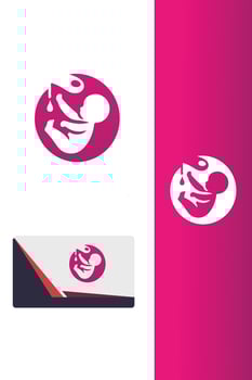 Soft Baby Touch mom logo vector