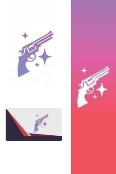 Wing Strike Guns duck logo vector