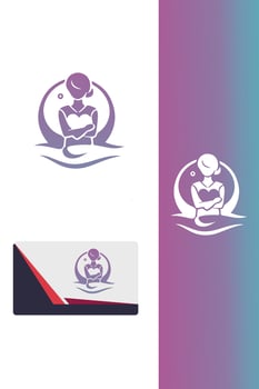 Pure Love baby logo vector