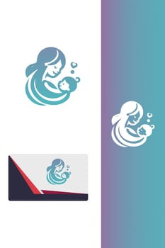 Mommy s Treasure baby logo vector