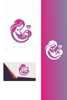 Baby Dreamland mom logo vector
