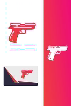 Fowl Hunter duck gun logo vector