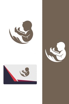 Little Toes Studio baby feet logo vector