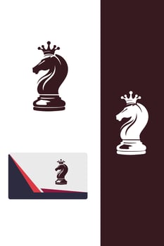 Empress of Chess queen logo vector