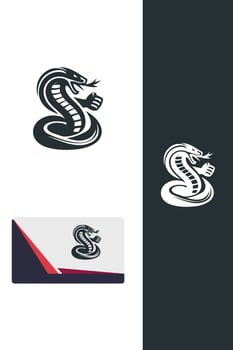 Viper s Vengeance fighting snakes logo vector