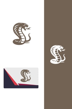 Cobra Strike Force fighting snakes logo vector