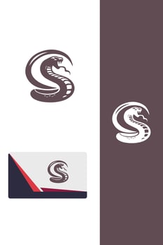 Cobra s Fury fighting snakes logo vector