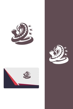 Serpent s Wrath fighting snakes logo vector