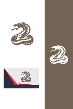 Viper Fury fighting snakes logo vector