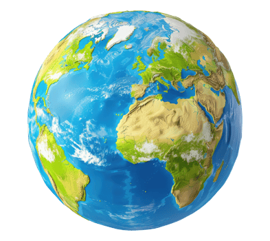 Illustration of an Earth isolated on transparent background png
