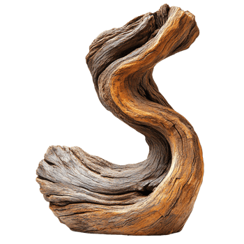 Dynamic Driftwood Shapes Adding an Earthy and Coastal Vibe png