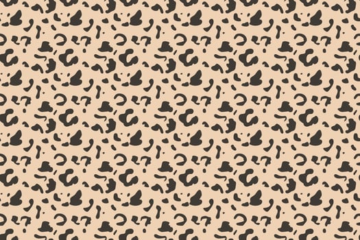 A seamless patterns of leopard on cream background. Wildlife seamless repeat illustration textile style for clothes and fashion concepts vector