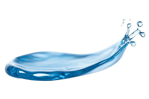 A blue liquid splash on a black background png