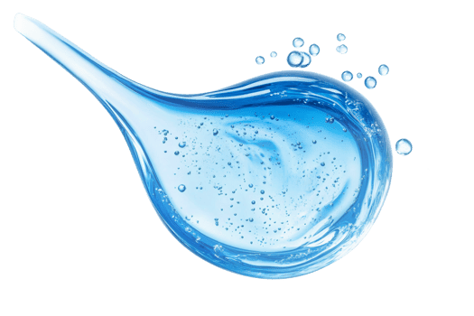 A blue liquid is being sprayed out of a spray bottle png