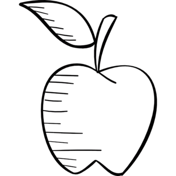 Apple line art png